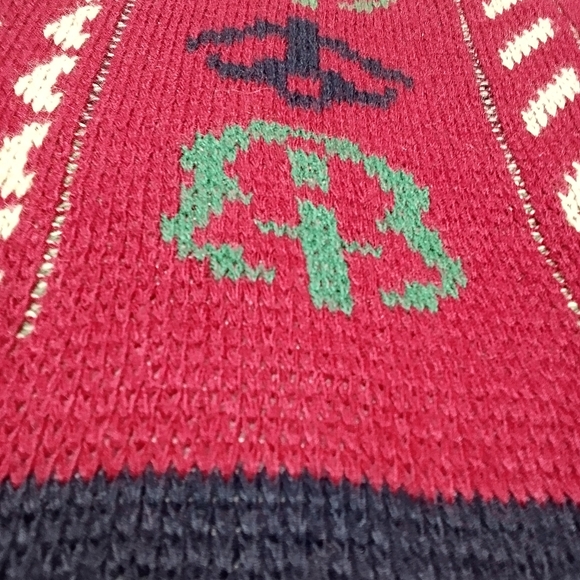 Vintage 90s OshKosh B'Gosh Wool Blend Knit Grandpa Sweater Italy Mens Large Tall - Picture 10 of 10